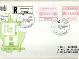 LÜKSEMBURG  35 ADET OTOMAT  FDC LOTU