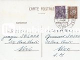 FRANSA 1942 DAMGALI  POSTA KARTI