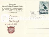 AVUSTURYA 1936 DAMGALI İNNSBRUCK KIŞ OYUNLARI POSTA KARTI