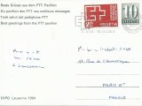 İSVİÇRE 1964 DAMGALI POSTA KARTI