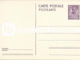 LUKSEMBURG 1937-38 DAMGASIZ GRAND DUKE JEAN  75 c POSTA KARTI