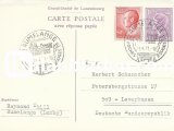 LUKSEMBURG DAMGALI 1971 1,5 F GRAND DUKE JEAN POSTA KARTI