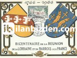 FRANSA 1966 FRANSA İLE LORAİNE VE BARROİS BİRLİĞİ'NİN 200.YILI KARTMAXİMUM