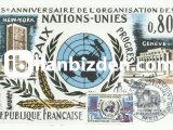 FRANSA 1970 BİRLEŞMİŞ MİLLETLER'İN 25.YILI KARTMAXİMUM