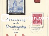 LÜKSEMBURG 1945 ERÖNNERUNG AN DE GRÖNDUNGSDAG KARTMAXİMUM