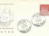 ALMANYA (BATI) 1961 SPEYER KATEDRALİ'NİN 900.YILI FDC