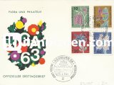 ALMANYA (BATI) 1963 FLORA VE FİLATELİ FDC