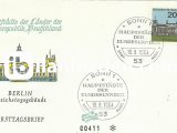 ALMANYA (BATI) 1964 ALMAN ŞEHİRLERİ BONN FDC