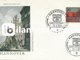 ALMANYA (BATI) 1964 ALMAN ŞEHİRLERİ HANNOVER FDC