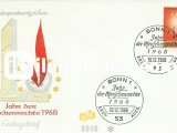 ALMANYA (BATI) 1968 KONRAD ADENAUER ANITI AÇILIŞI FDC 1