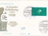 ALMANYA (BATI) 1968 ESSEN ALMAN KATOLİK GÜNÜ FDC