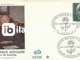 ALMANYA (BATI) 1976 DR. KONRAD ADENAUER’İN DOĞUMUNUN 100. YILI FDC 2