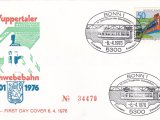 ALMANYA (BATI) 1976 WUPPERTAL TELEFERİK FDC