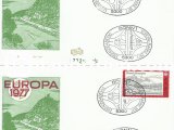 ALMANYA (BATI) 1977 AVRUPA CEPT FDC 2 ZARFTA