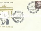 ALMANYA (BERLİN) 1961 LOUİSE SCHROEDER FDC