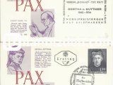 AVUSTURYA 1965 NOBEL BARIŞ ÖDÜLÜNÜN BERTHA VON SUTTNER'E VERİLİŞİNİN 60.YILI İKİ FARKLI DAMGA İLE
