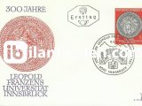 AVUSTURYA 1970 İNNSBRUCK LEOPOLD FRANZENS ÜNİVERSİTESİ'NİN 300.YILI  FDC