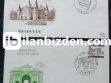 BELÇİKA 1967 DAMGASIZ TURİZM FDC 2 ZARFTA