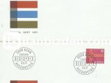 İSVİÇRE 1971 AVRUPA CEPT FDC İKİ ZARFTA