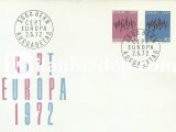 İSVİÇRE 1972 AVRUPA CEPT FDC