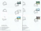 İSVİÇRE 1998 SÜREKLİ SERİ 1 FDC 6 ZARFTA