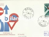 İTALYA 1957 DİKKATLİ SÜRÜŞ KAMPANYASI FDC