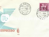 İTALYA 1958 EXPRES PULU FDC
