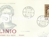 İTALYA 1961 PLİNİUS'UN DOĞUMUNUN 1900.YILI FDC