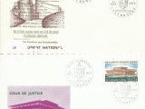 LÜKSEMBURG 1972 BİNALAR FDC 2 ZARFTA