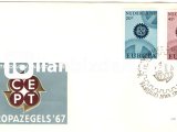 HOLLANDA 1967 AVRUPA CEPT FDC