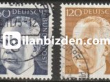 ALMANYA (BATI) 1971-72 DAMGALI GUSTAV HEİNEMANN SERİSİ