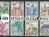 ALMANYA (BATI) 1977 DAMGALI SARAYLAR VE KALELER SERİSİ