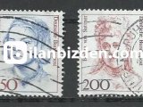 ALMANYA (BATI) 1991 DAMGALI ÜNLÜ KADINLAR SERİSİ 2