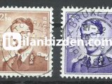 BELÇİKA 1957 DAMGALI KRAL BAUDOUİN SERİSİ