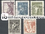 ÇEKOSLAVAKYA 1954 DAMGALI SÜREKLİ SERİ 1