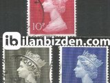 İNGİLTERE 1970 DAMGALI SÜREKLİ KRALİÇE 2. ELİZABETH SERİSİ