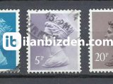 İNGİLTERE 1980 DAMGALI SÜREKLİ KRALİÇE 2. ELİZABETH SERİSİ 1