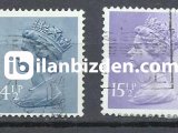 İNGİLTERE 1981 DAMGALI SÜREKLİ KRALİÇE 2. ELİZABETH SERİSİ