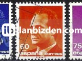 İSPANYA 1989 DAMGALI KRAL I. JUAN CARLOS SÜREKLİ SERİ 1