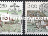 İSVİÇRE 1985 DAMGALI SÜREKLİ SERİ
