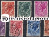 İTALYA 1953 DAMGALI  SYRACUSEAN PARALARI SÜREKLİ SERİ