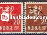 NORVEÇ 1940-1941 DAMGALI ULUSAL ARMALAR SÜREKLİ SERİ