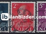 NORVEÇ 1959 DAMGALI KRAL OLAV V SÜREKLİ SERİ