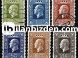NORVEÇ 1969 DAMGALI KRAL OLAV V SÜREKLİ SERİ