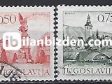 YUGOSLAVYA 1971 DAMGALI MANZARA SERİSİ