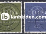 ALMANYA (BATI) 1959 DAMGALI AVRUPA CEPT SERİSİ
