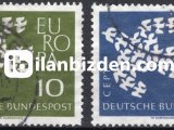 ALMANYA (BATI) 1961 DAMGALI AVRUPA CEPT SERİSİ