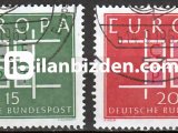 ALMANYA (BATI) 1963 DAMGALI AVRUPA CEPT SERİSİ