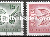 ALMANYA (BATI) 1965 DAMGALI AVRUPA CEPT SERİSİ