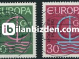 ALMANYA (BATI) 1966 DAMGALI AVRUPA CEPT SERİSİ